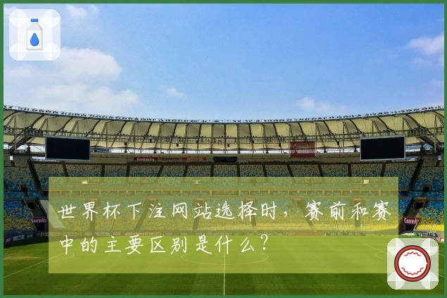 世界杯下注网站选择时，赛前和赛中的主要区别是什么？